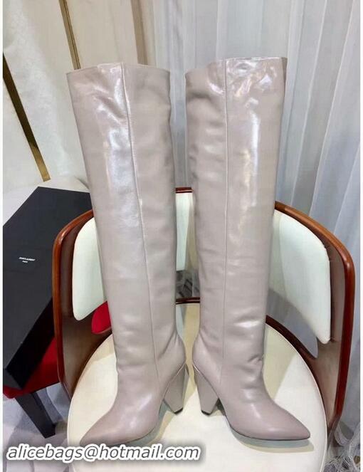 Low Price Saint Laurent High Boots Calf Leather For Women YSL8965