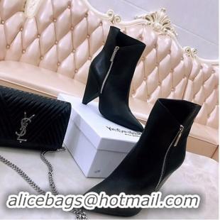 Top Quality Saint Laurent Heel 10.5cm Niki Wedge Booties YSL8970 Black 2019