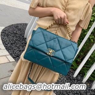 Grade Chanel 19 flap bag AS1161 blue