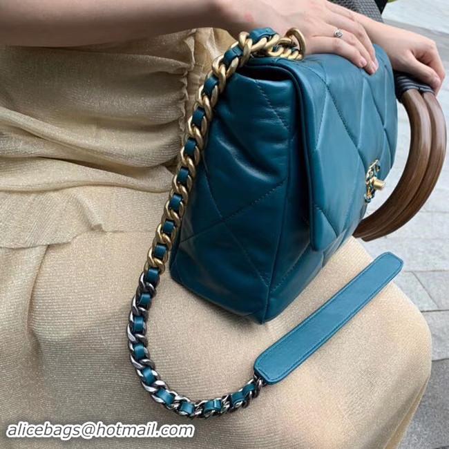 Grade Chanel 19 flap bag AS1161 blue