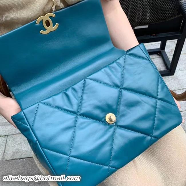 Grade Chanel 19 flap bag AS1161 blue