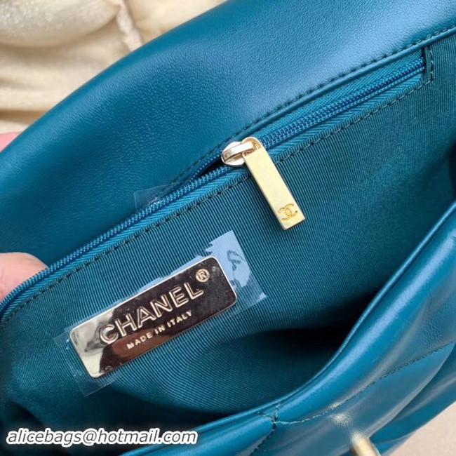 Grade Chanel 19 flap bag AS1161 blue