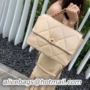 Good Looking Chanel 19 flap bag AS1161 Cream