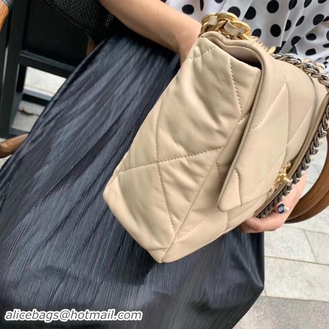 Good Looking Chanel 19 flap bag AS1161 Cream