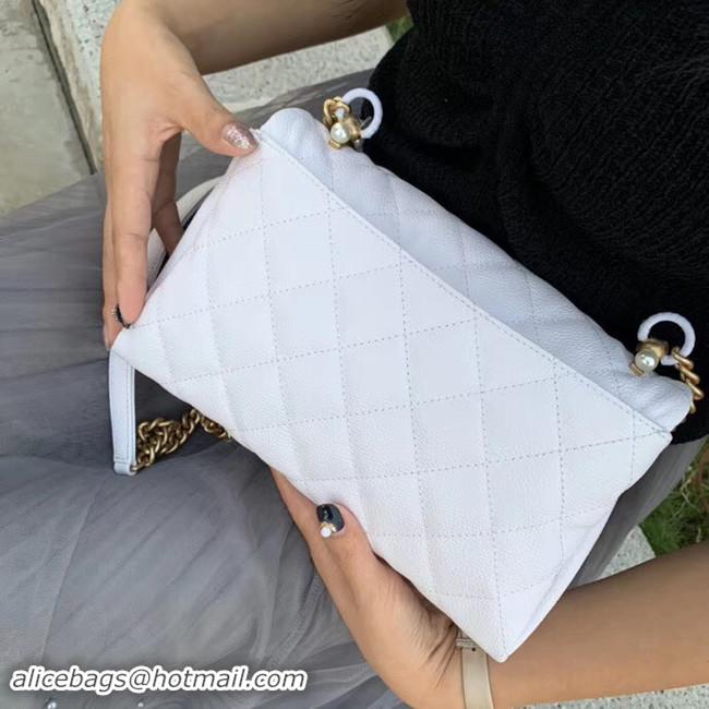 Best Price Chanel flap bag AS1170 white