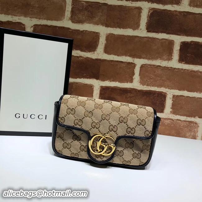 Practical Gucci GG Marmont mini shoulder bag 574969 black 