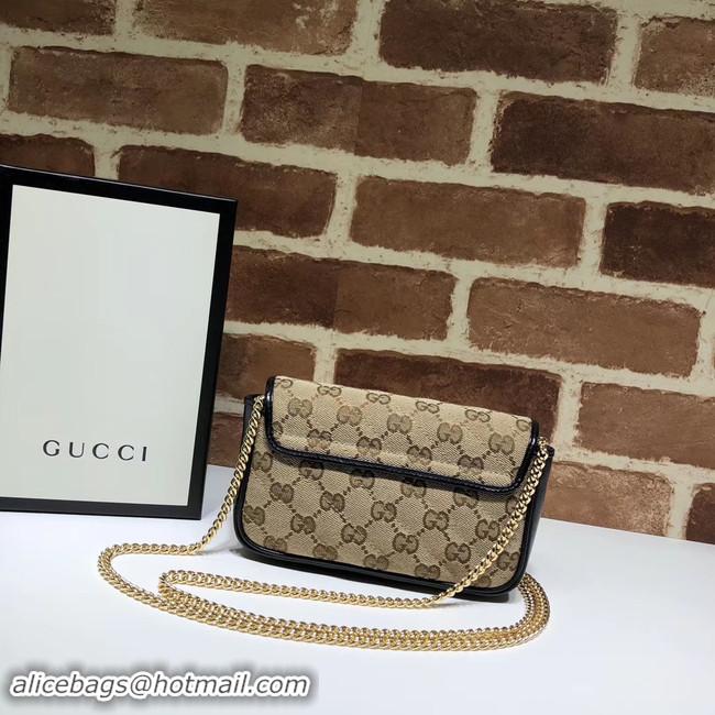 Practical Gucci GG Marmont mini shoulder bag 574969 black 