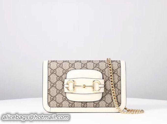 Luxury Gucci GG Marmont mini shoulder bag 600663 white