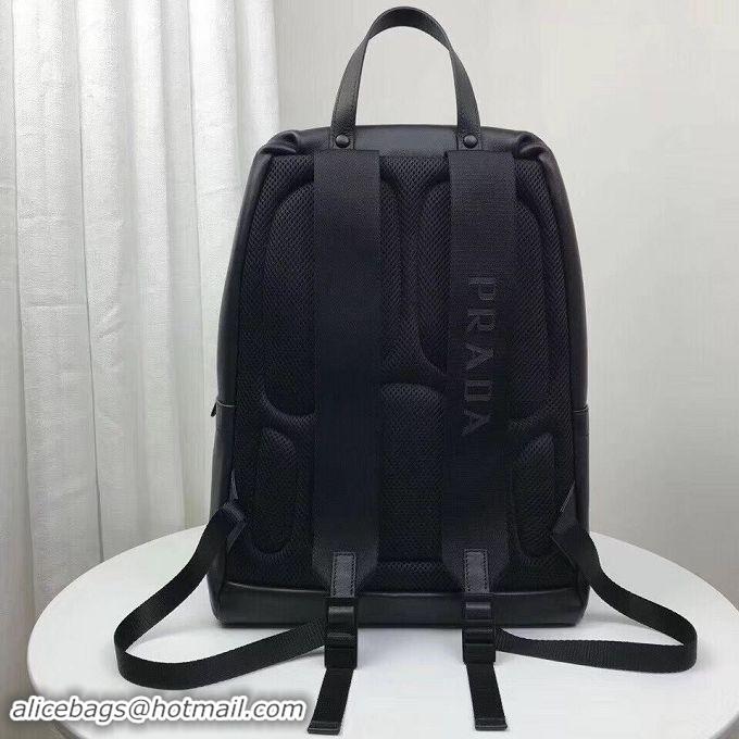 Luxury Classic Prada Original Calfskin Leather Backpack Bag 2VZ066 Black