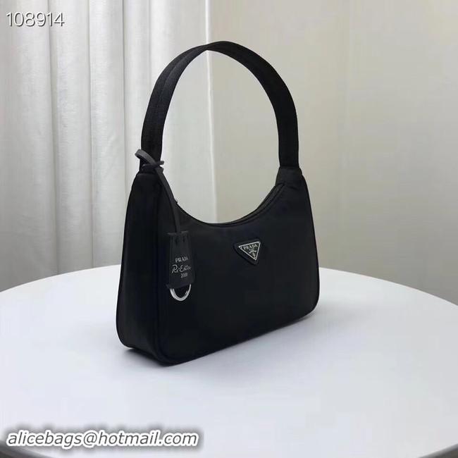 Discount Prada Re-Edition 2000 Nylon Mini-bag 1NE515 Black