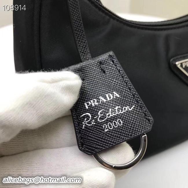 Discount Prada Re-Edition 2000 Nylon Mini-bag 1NE515 Black