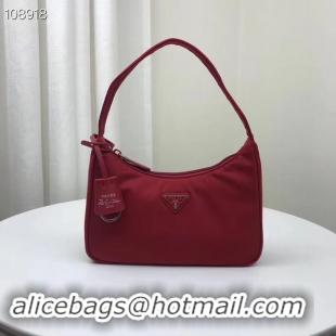 Good Quality Prada Nylon tote bag 1NE515 red