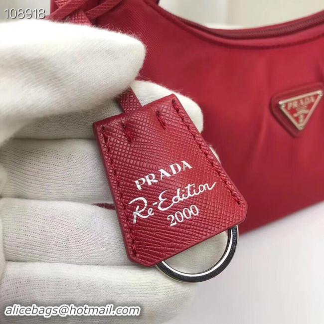 Good Quality Prada Nylon tote bag 1NE515 red