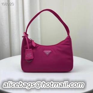 Shop Duplicate Prada Nylon tote bag 1NE515 rose