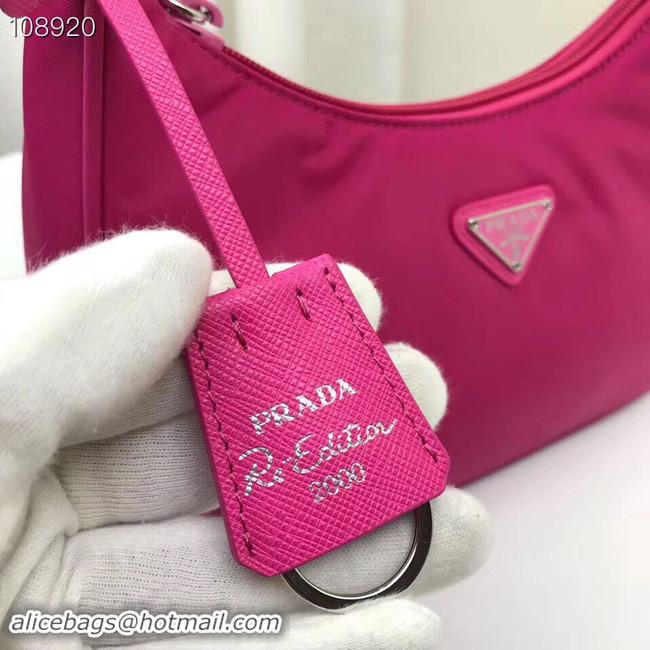 Shop Duplicate Prada Nylon tote bag 1NE515 rose