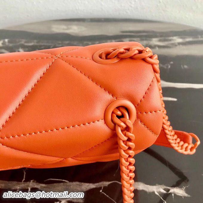 Good Product Prada Original Lambskin Leather Shoulder Bag 1BD233 Orange