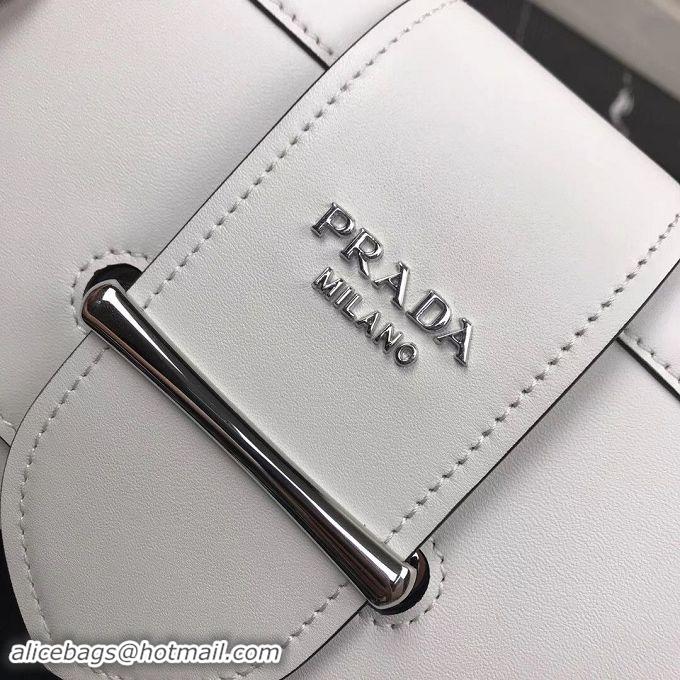 Fashion Prada Sidonie leather shoulder bag 1BD168 White