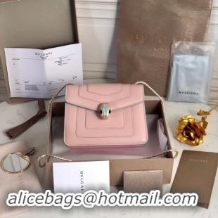 Top Quality BVLGARI mini Shoulder Bag Calfskin Leather BG2283 pink