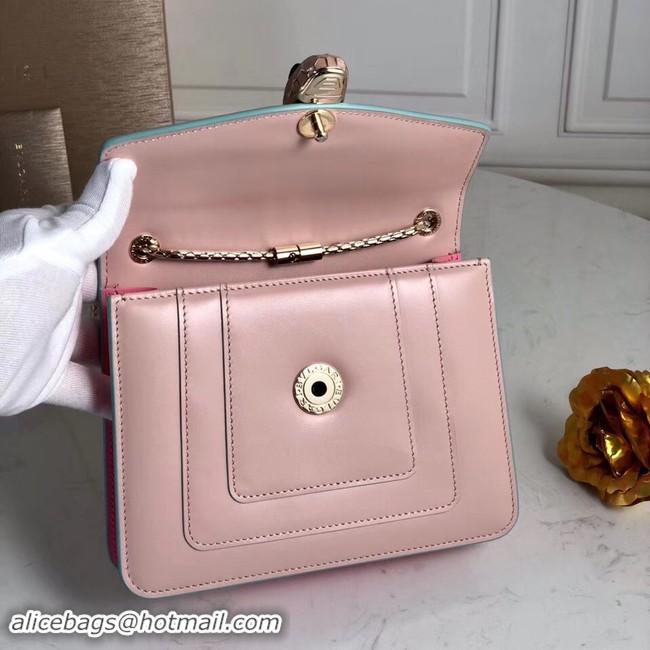 Top Quality BVLGARI mini Shoulder Bag Calfskin Leather BG2283 pink