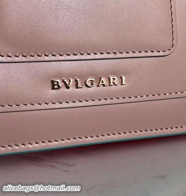 Top Quality BVLGARI mini Shoulder Bag Calfskin Leather BG2283 pink