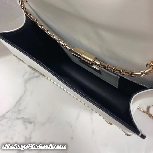 Good Quality BVLGARI mini Shoulder Bag Calfskin Leather BG22889 white