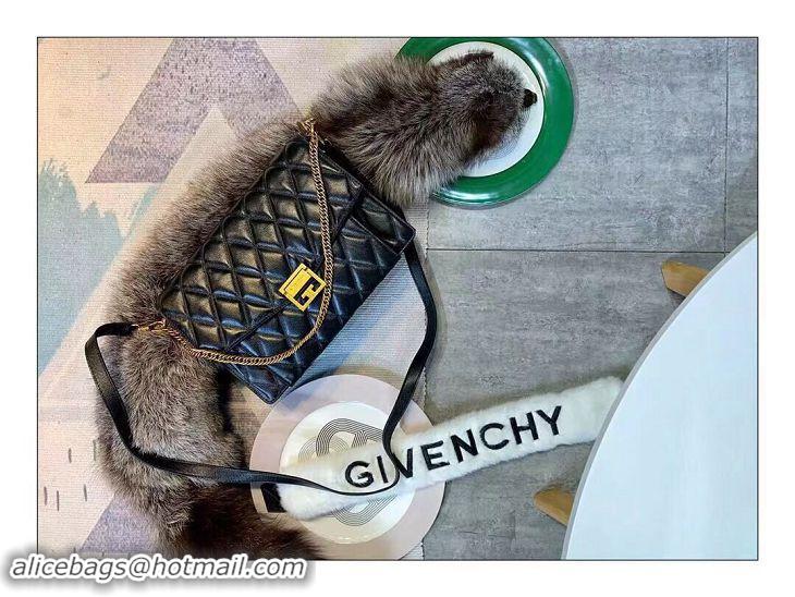 Top Quality Givenchy GV3 Lambskin Shoulder Bag Large 501448 Black