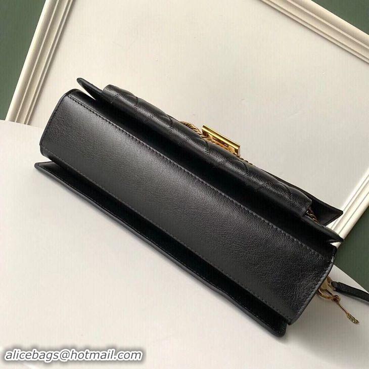 Top Quality Givenchy GV3 Lambskin Shoulder Bag Large 501448 Black