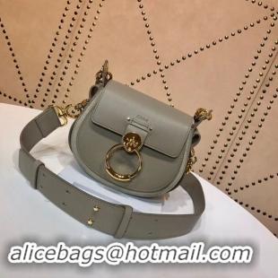 Good Looking CHLOE Tess Small leather shoulder bag 3E153 grey