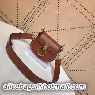 Shop Duplicate CHLOE Tess Small leather shoulder bag 3E153 camel