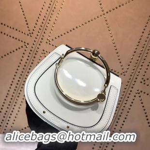 Good Product CHLOE Small Nile patent leather bracelet bag 3E1302 WHITE