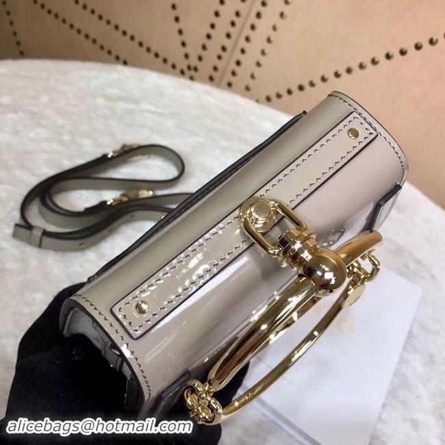 Discount CHLOE Small Nile patent leather bracelet bag 3E1302 grey