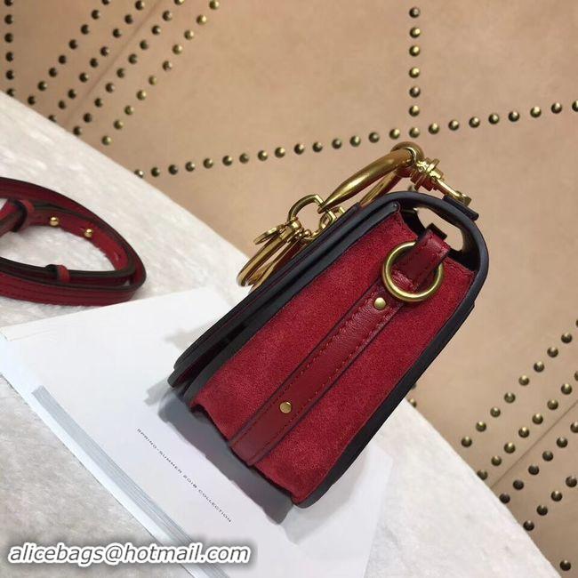 Trendy Design CHLOE Small Nile leather Horse bracelet bag 3E1302 red