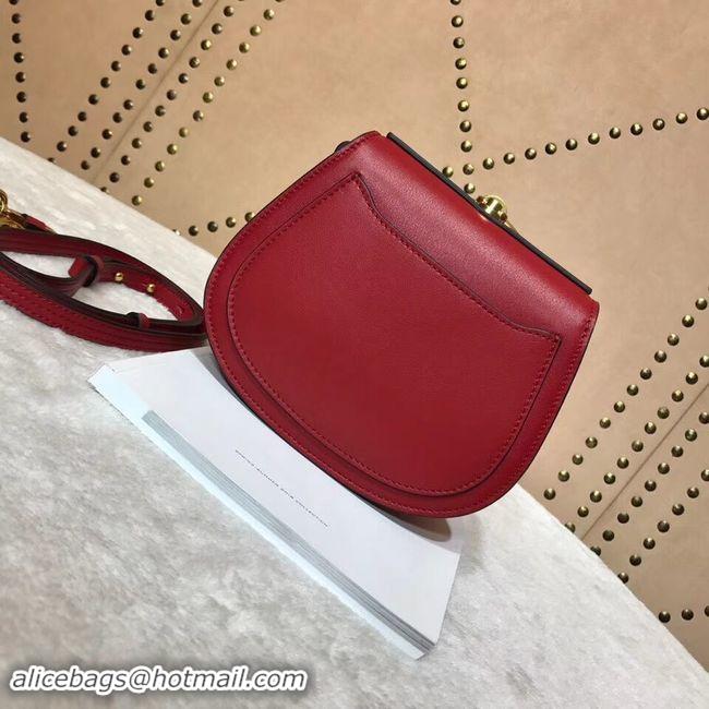 Trendy Design CHLOE Small Nile leather Horse bracelet bag 3E1302 red