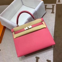 Discounts Hermes Kelly 28cm Shoulder Bags Epsom Leather KL28 pink