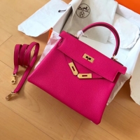 Fashion Hermes original Togo leather kelly bag KL32 rose