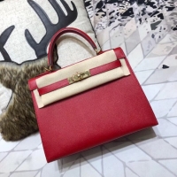 Grade Design Hermes original Kelly Epsom Leather KL32 red