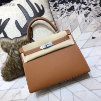 Affordable Price Hermes original Kelly Epsom Leather KL32 brown