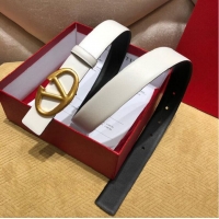 Top Sell Valentino Original Leather Belt V7472 White