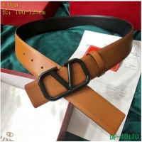 Free Shipping Valentino Width 4cm Togo Leather VLOGO Belt V7177