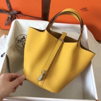 Best Price Hermes Picotin Lock PM Bags Original Leather H8688 yellow