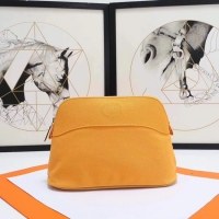 Classic Specials Hermes Cosmetic Bag H3699 Yellow