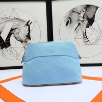 Duplicate Hermes Cosmetic Bag H3699 Light Blue