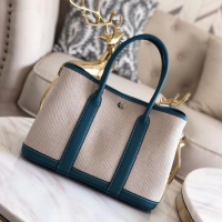 New Arrivals Hermes Garden Party 36cm Tote Bags Original Leather H3698 Blue