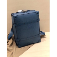 Hot Sell Louis vuitton original SOFT TRUNK Backpack M44752 blue