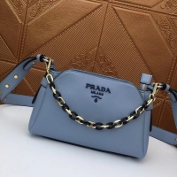 Grade Quality Prada Calf leather shoulder bag 2032 light blue