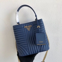 Classic Specials Prada Double Saffiano Original Calfskin Leather Bag 1BA212 Blue