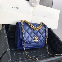 Buy Cheap Chanel Small flap bag AS0784 blue