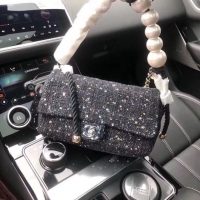 Top Quality Chanel Flap Bag Pearl AS89756 Black