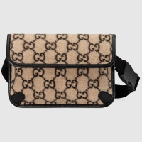 New Fashion Gucci GG wool waist bag 598181 black