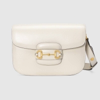 Fashion Specials Gucci 1955 leather shoulder bag 602204 white